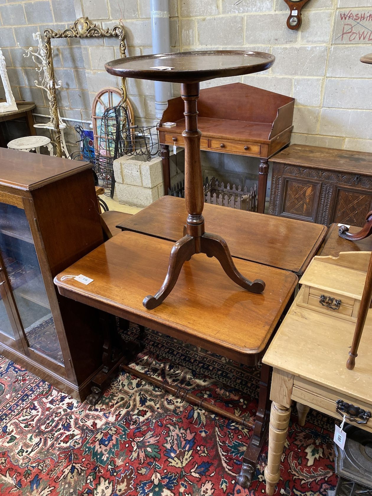 A Victorian rectangular mahogany centre table, width 83cm, depth 45cm, height 74cm